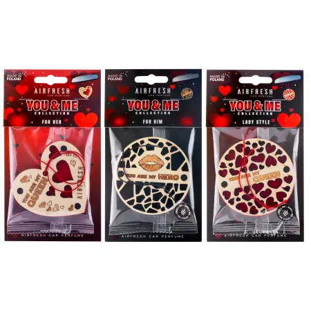 Premium zapachy do auta - YOU & ME kolekcja drewno plus filc